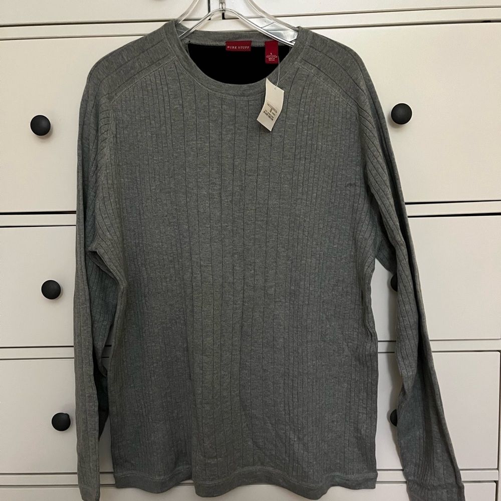 Men’s ribbed cotton sweater